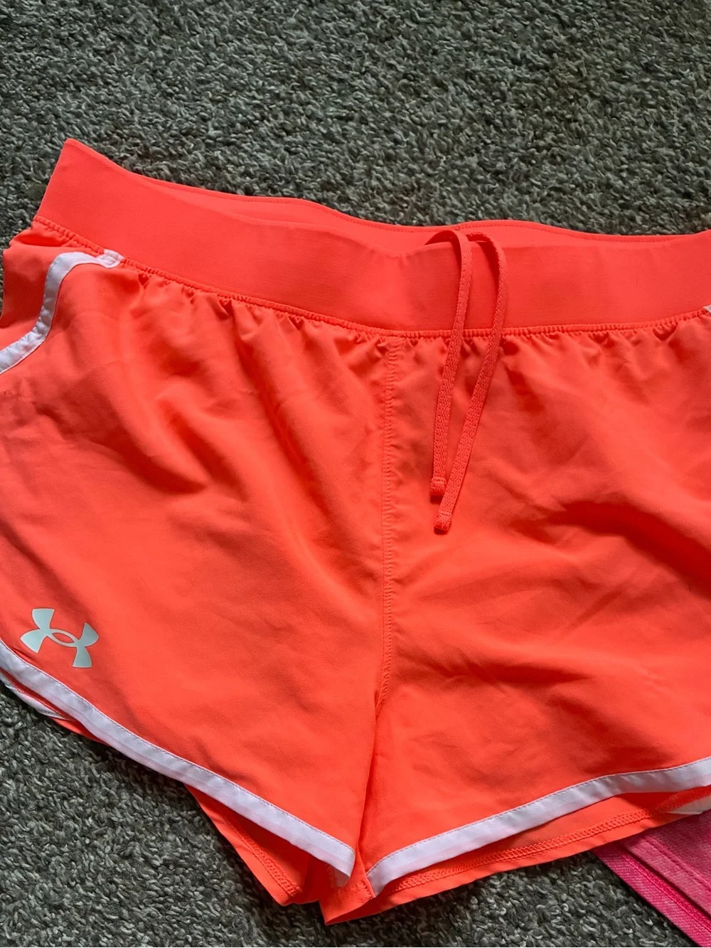 Girls Athletic Shorts Bundle 2 Pc Nike Dri-FIT Under Armour Size Large (14-16)